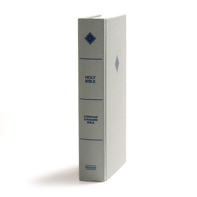 Csb Reader'S Bible, Gray Cloth Over Board, Black Letter, Singlecolumn, Reader'S Format, Slip Case, Easytoread Bible Serif Typ