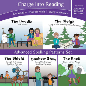 Charge into Reading Decodable Books (Stage 9): 5 Advanced Spelling Pattern Decodable Readers to Help First and Second Grade Adva