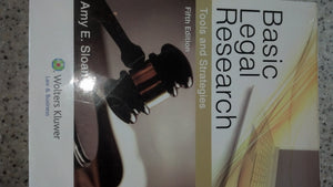 Basic Legal Research: Tools and Strategies, Fifth Edition (Aspen Coursebook Series),Used
