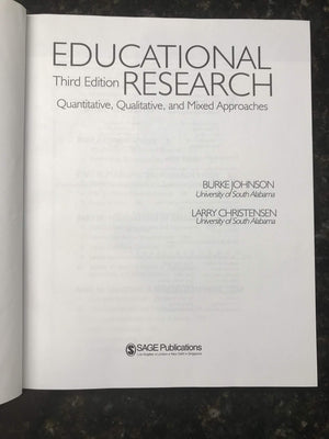 Educational Research: Quantitative, Qualitative, And Mixed Approaches