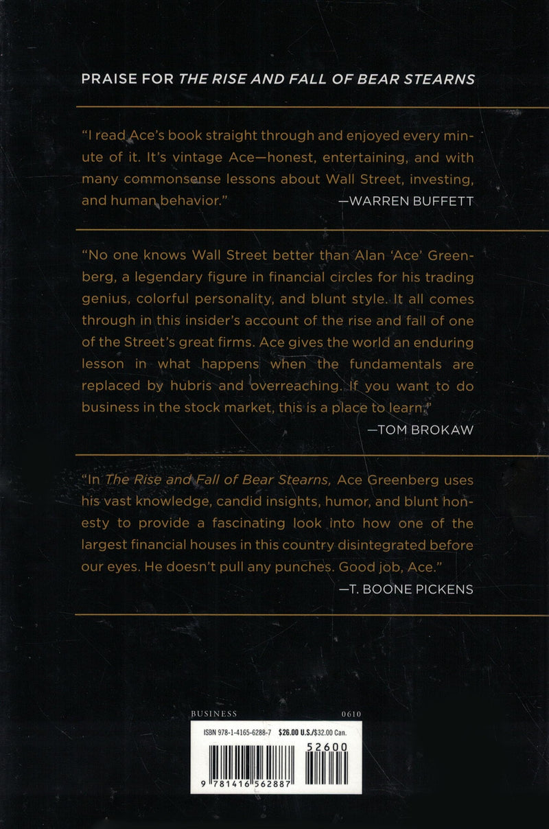 The Rise and Fall of Bear Stearns,Used