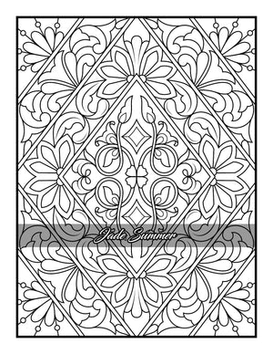100 Amazing Patterns: An Adult Coloring Book with Fun, Easy, and Relaxing Coloring Pages,New