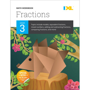 IXL Fractions 3rd Grade Math Workbook, Mathematics Book for Kids Ages 89 Covering Addition, Subtraction, Multiplication, Divisi,New