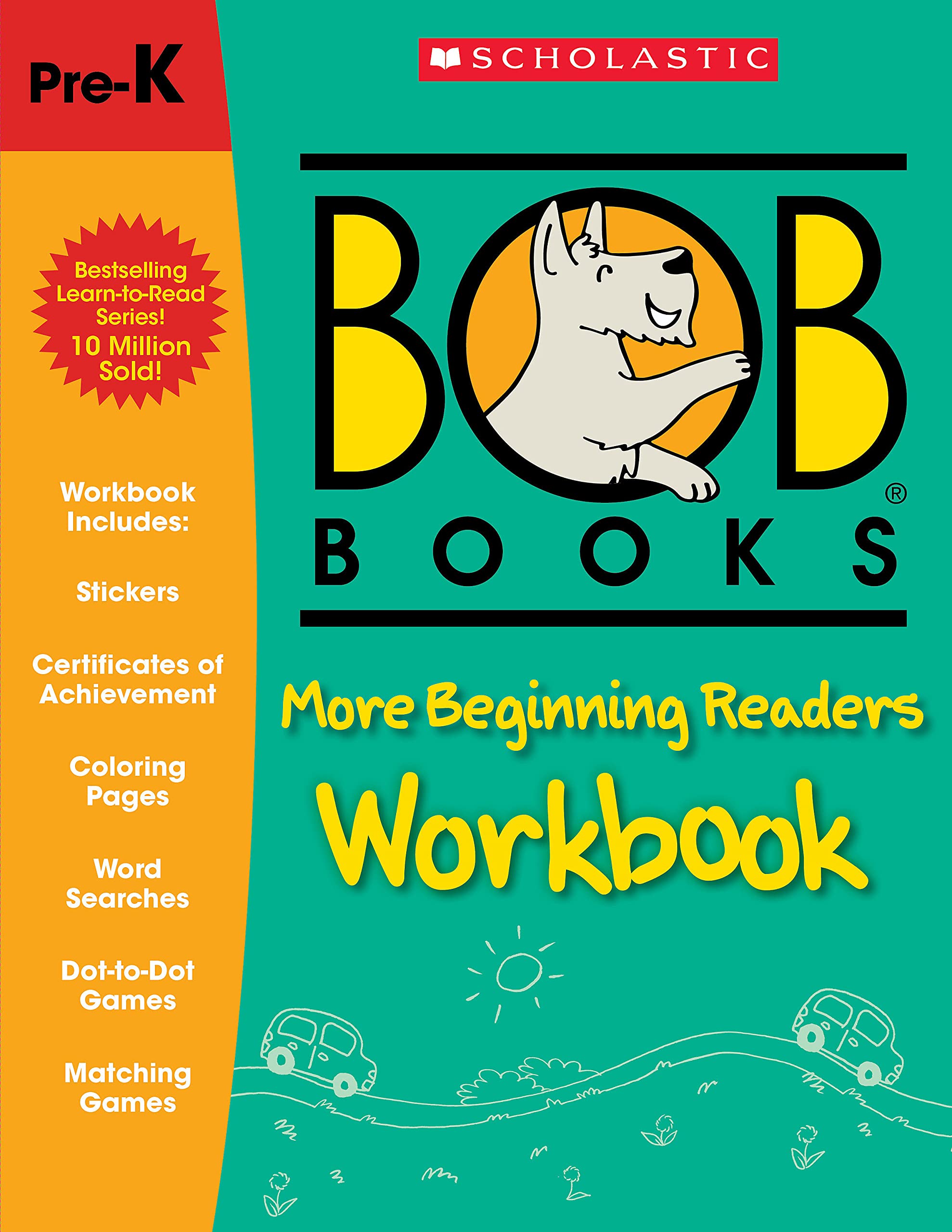 Bob Books  More Beginning Readers Workbook  Phonics, Writing Practice, Stickers, Ages 4 And Up, Kindergarten, First Grade (Stag,Used