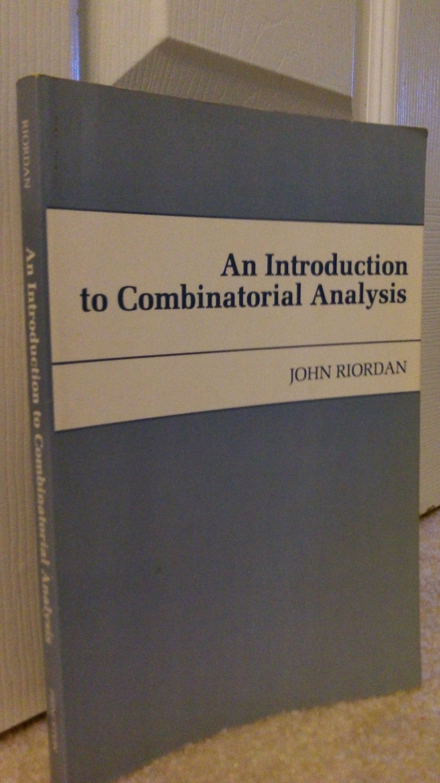 An Introduction To Combinatorial Analysis (Princeton Legacy Library),New