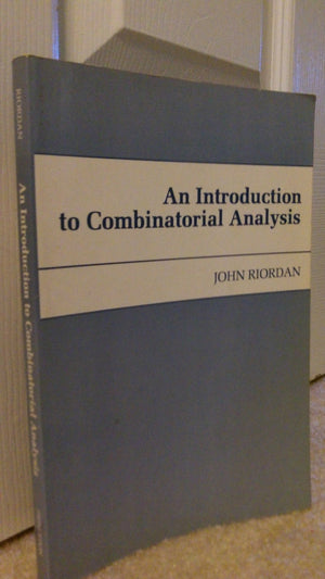 An Introduction To Combinatorial Analysis (Princeton Legacy Library),New