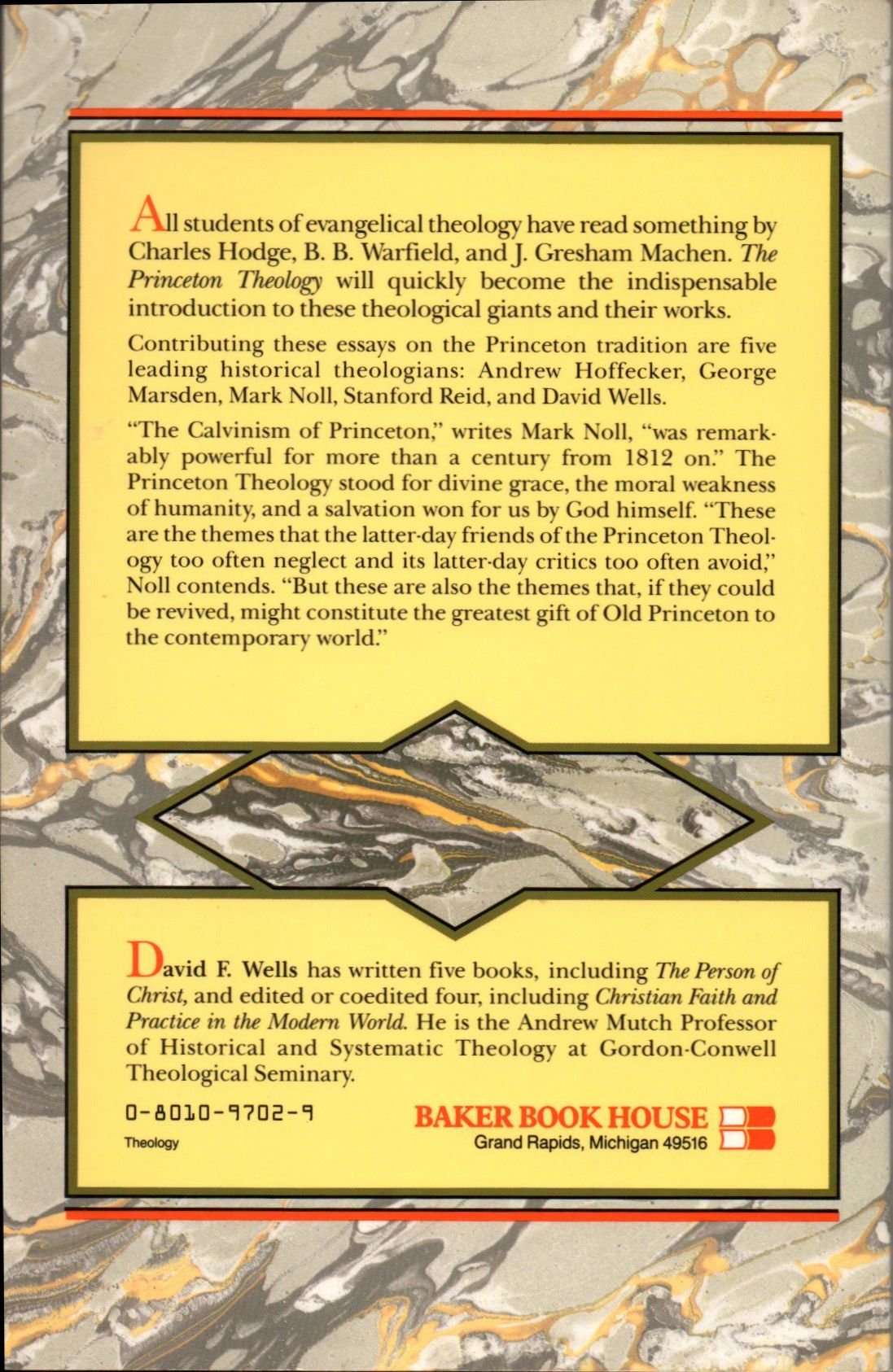 The Princeton Theology (Reformed Theology in America),Used