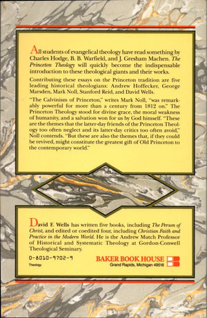 The Princeton Theology (Reformed Theology in America),Used