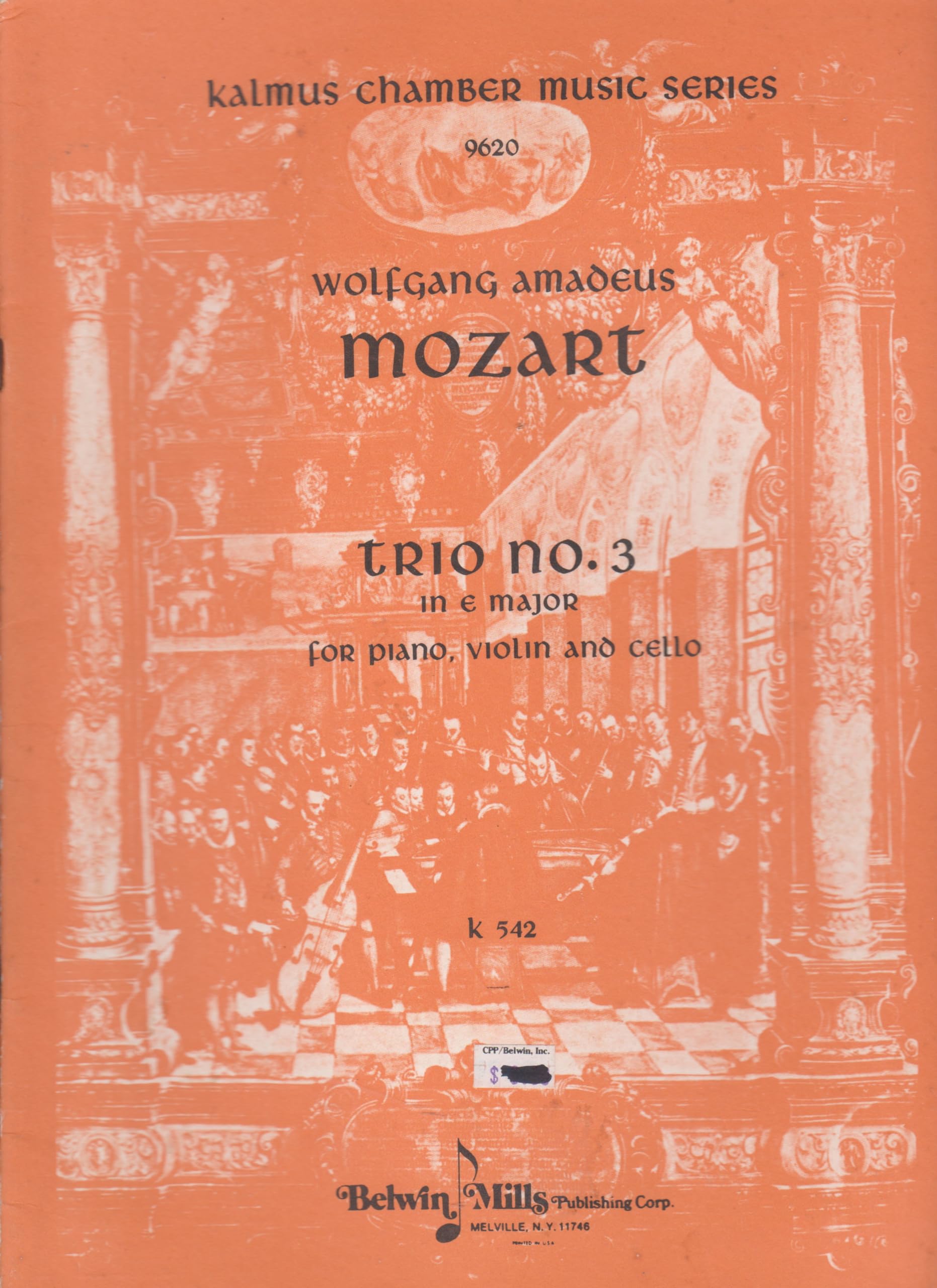Trio No. 3 in E Major, K. 542 (Kalmus Edition),Used