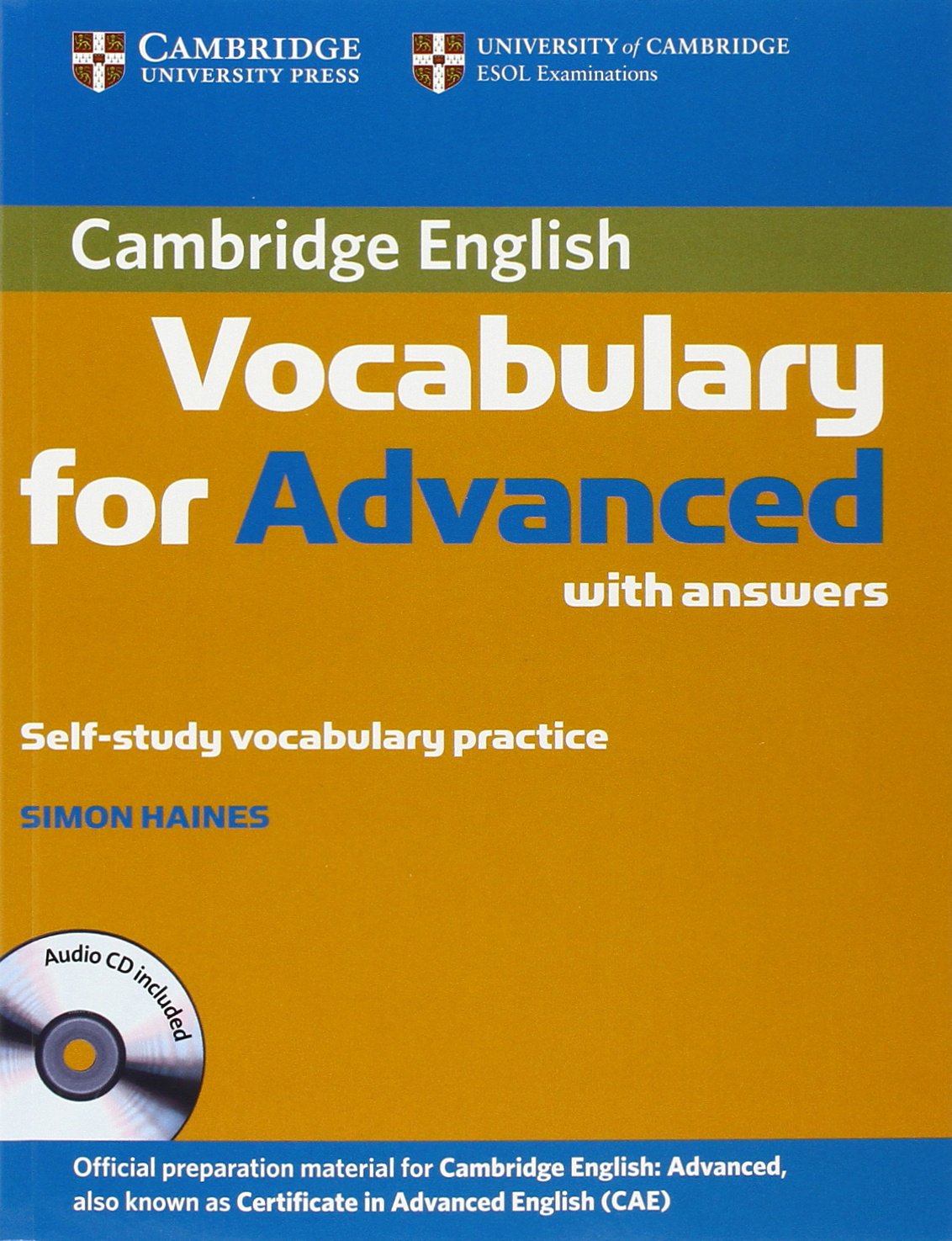 Cambridge Vocabulary for Advanced with Answers and Audio CD,Used