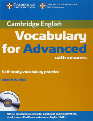 Cambridge Vocabulary for Advanced with Answers and Audio CD,Used