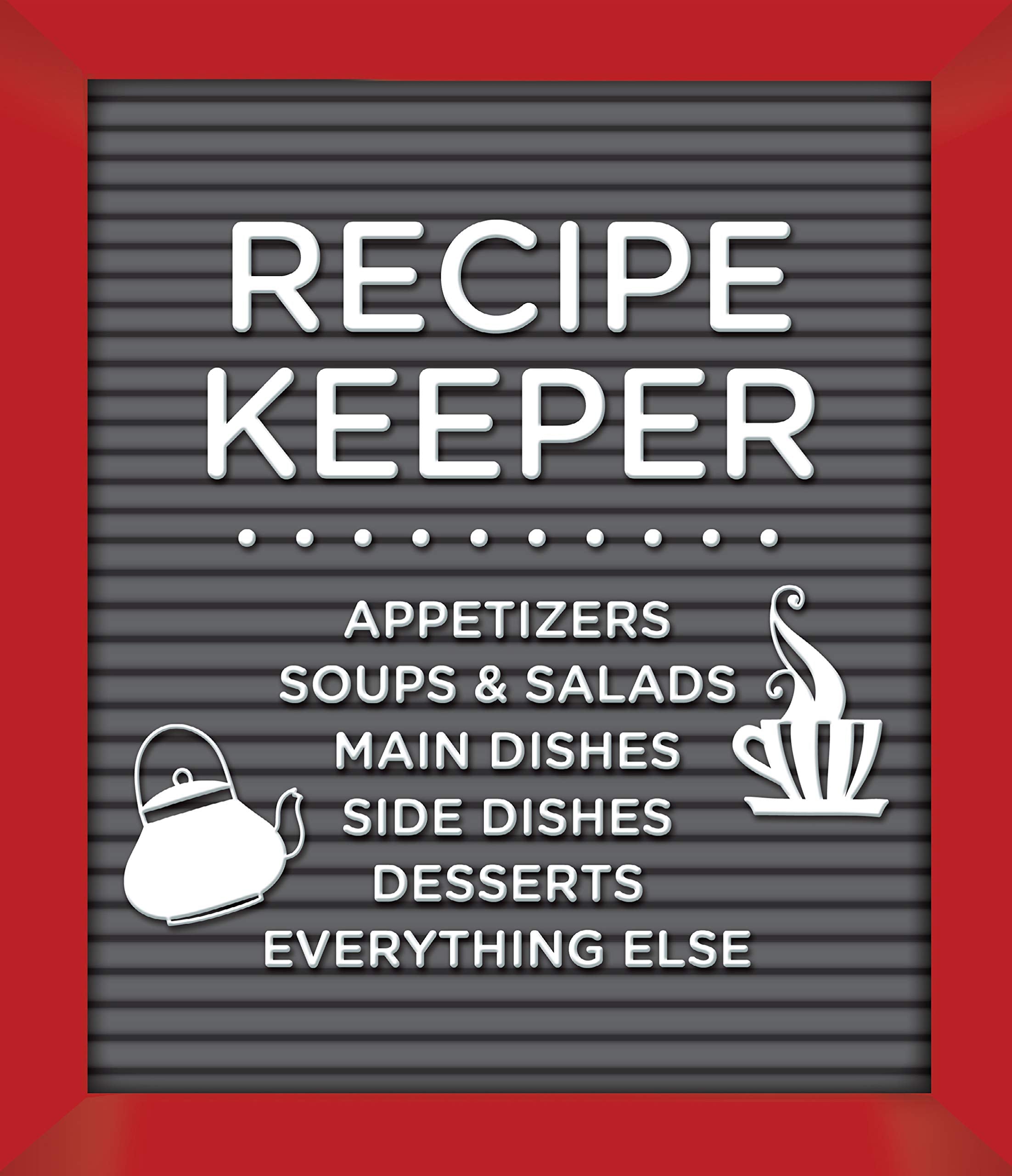 Small Recipe Binder  Recipe Keeper (Letterboard)  Write In Your Own Recipes,Used