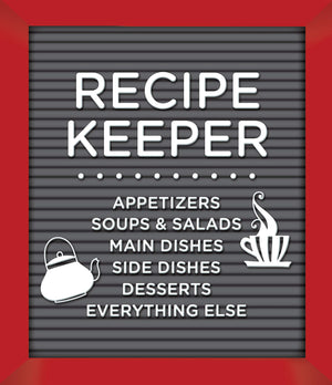 Small Recipe Binder  Recipe Keeper (Letterboard)  Write In Your Own Recipes,Used
