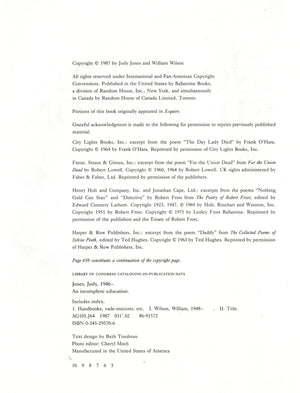 An Incomplete Education,New