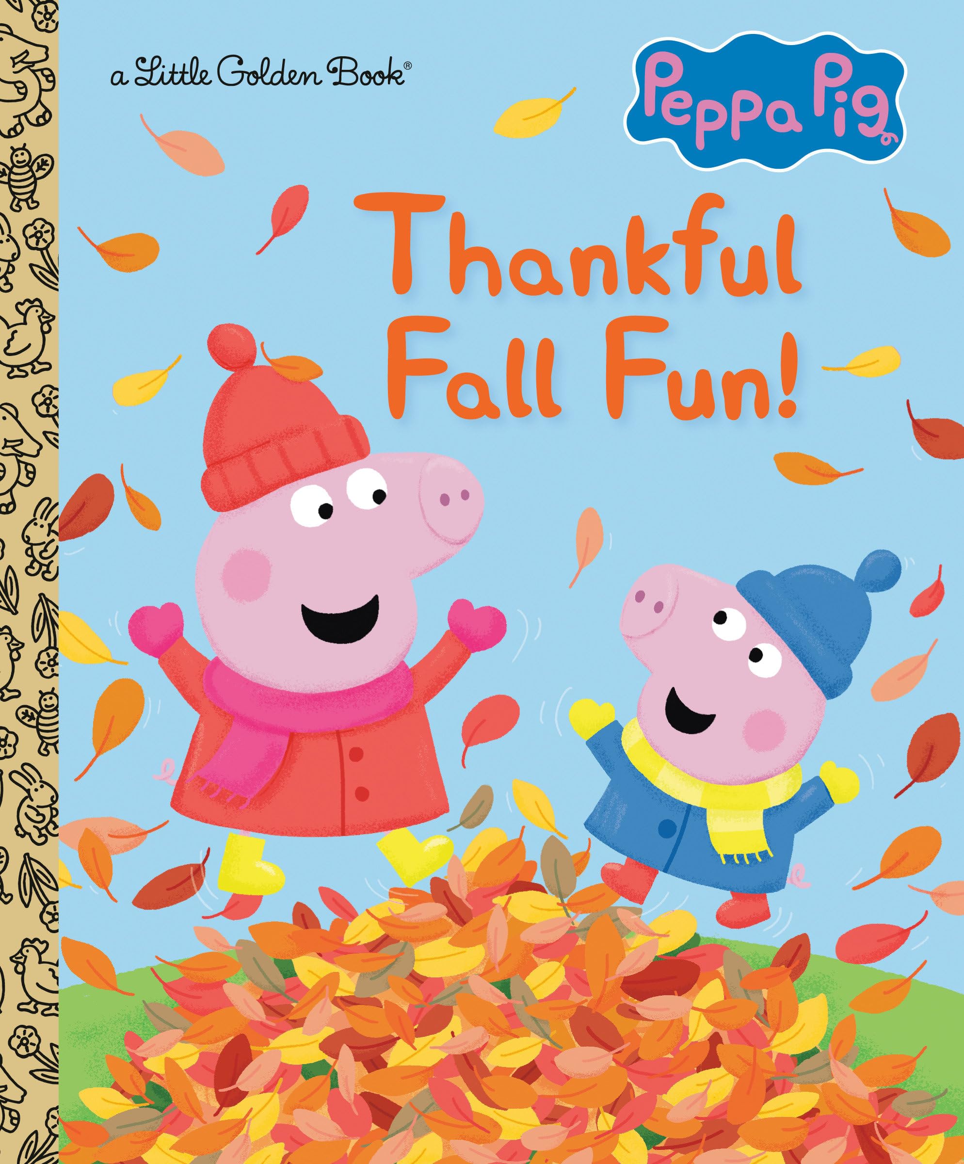Thankful Fall Fun! (Peppa Pig) (Little Golden Book),New