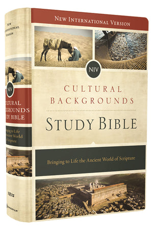 NIV, Cultural Backgrounds Study Bible (Context Changes Everything), Hardcover, Red Letter: Bringing to Life the Ancient World of Scripture-Used