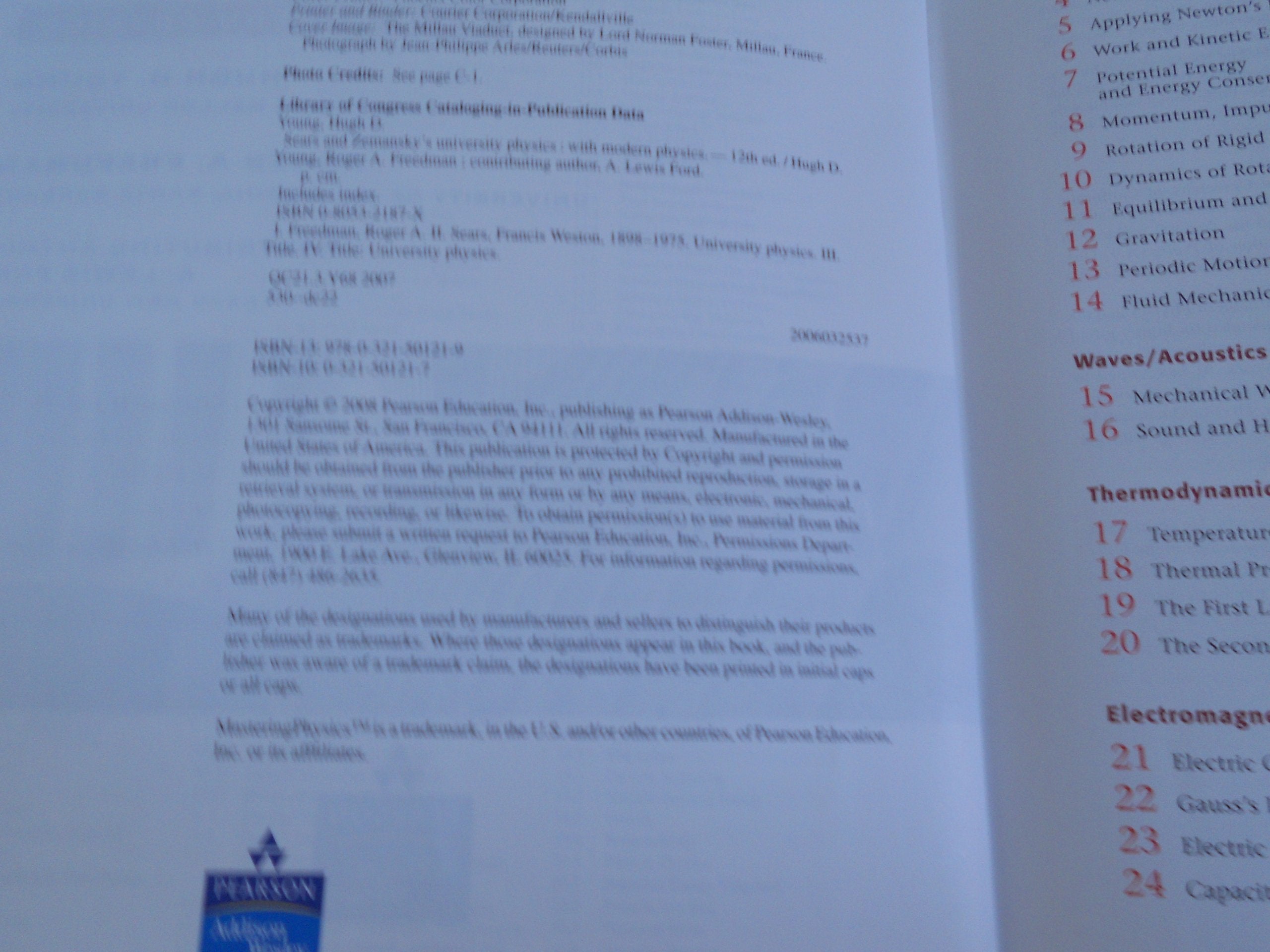 University Physics with Modern Physics (12th Edition),Used