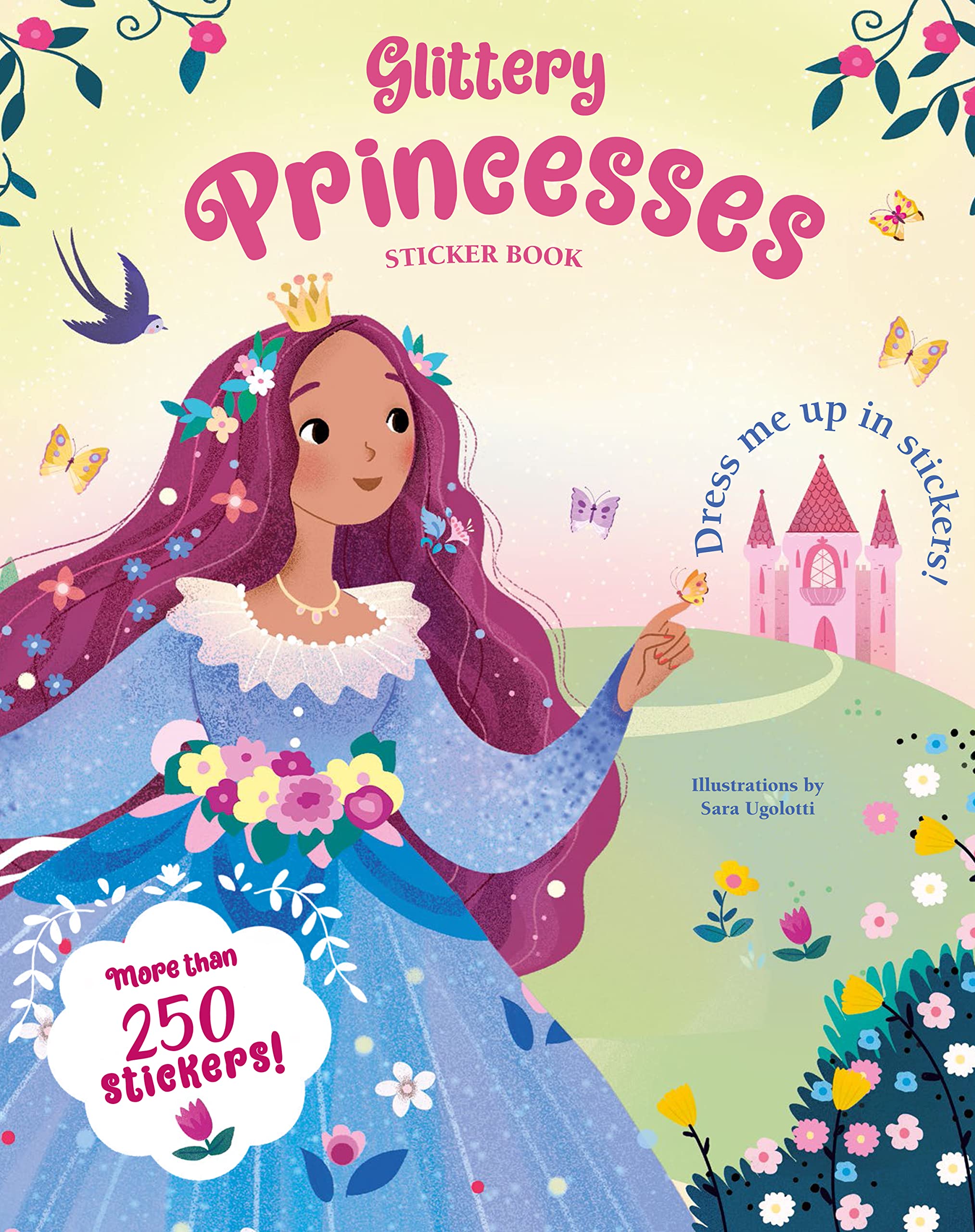 Glittery Princesses Sticker Book,New