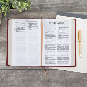 NASB Super Giant Print Reference Bible, Burgundy LeatherTouch,Used