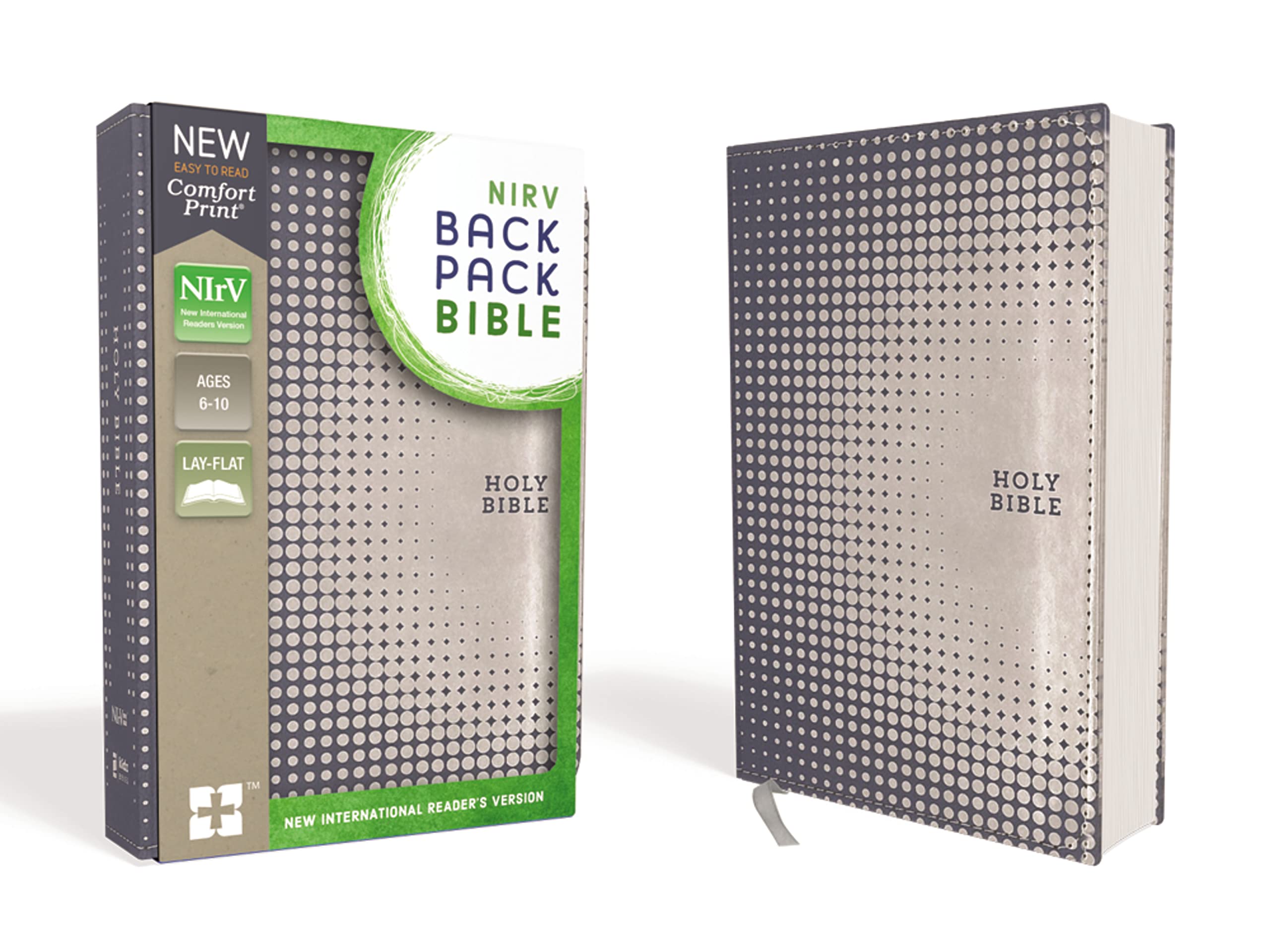 NIrV, Backpack Bible, Leathersoft, Blue/Silver,Used