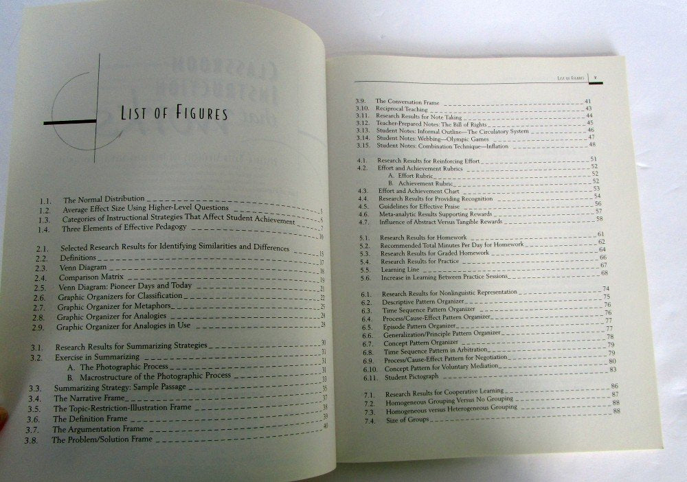 Classroom Instruction That Works: Researchbased Strategies For Increasing Student Achievement-new