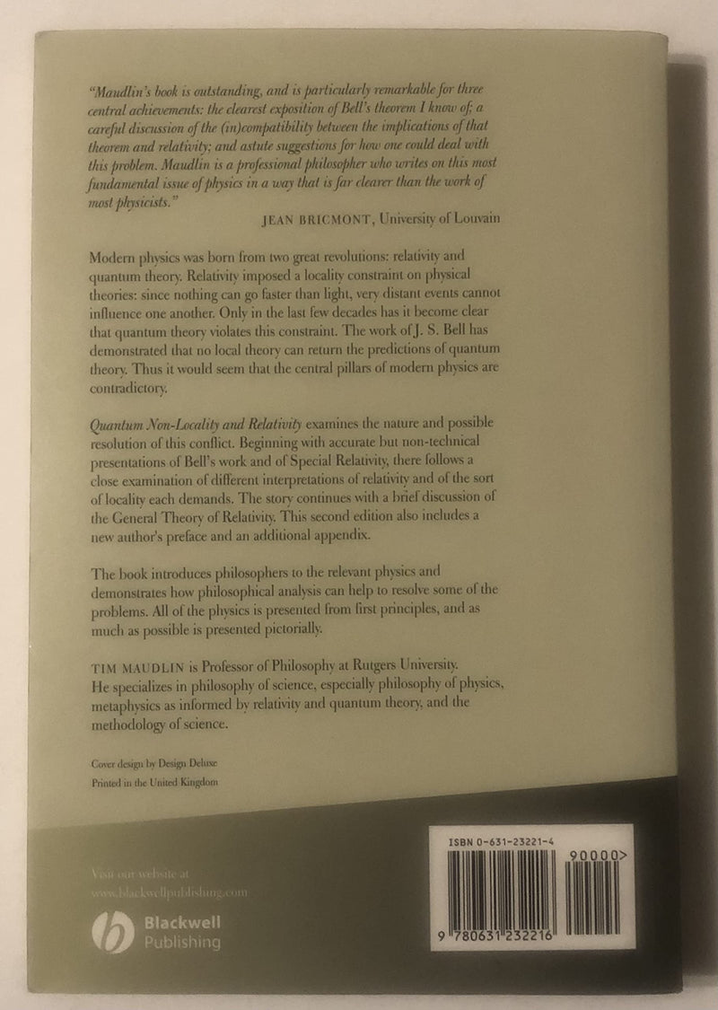 Quantum NonLocality and Relativity: Metaphysical Intimations of Modern Physics, Second Edition,New