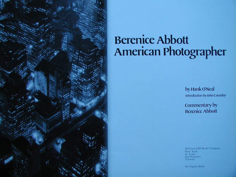 Berenice Abbott: American Photographer,New