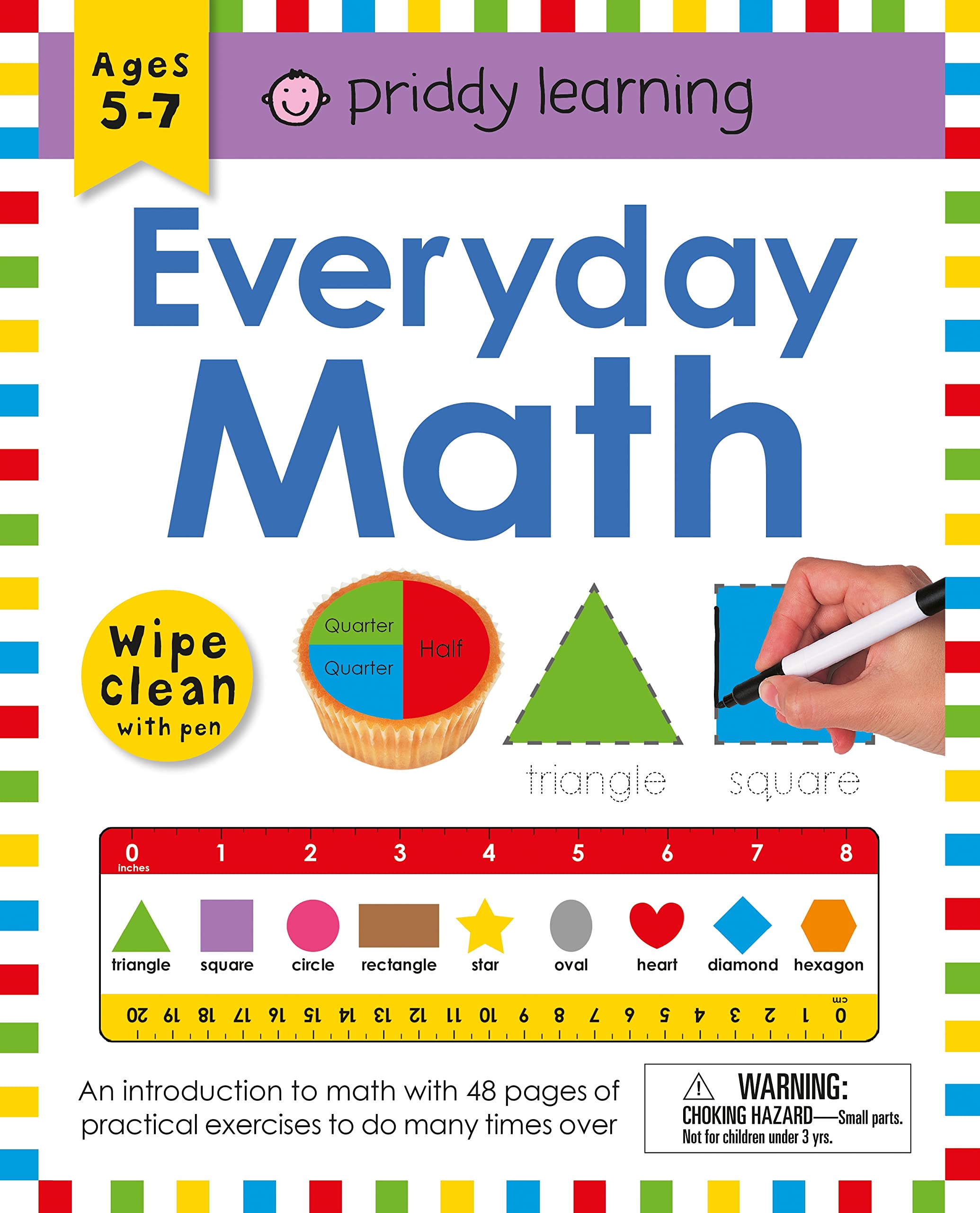 Wipe Clean Workbook: Everyday Math (enclosed spiral binding): Ages 57; wipeclean with pen (Wipe Clean Learning Books),Used