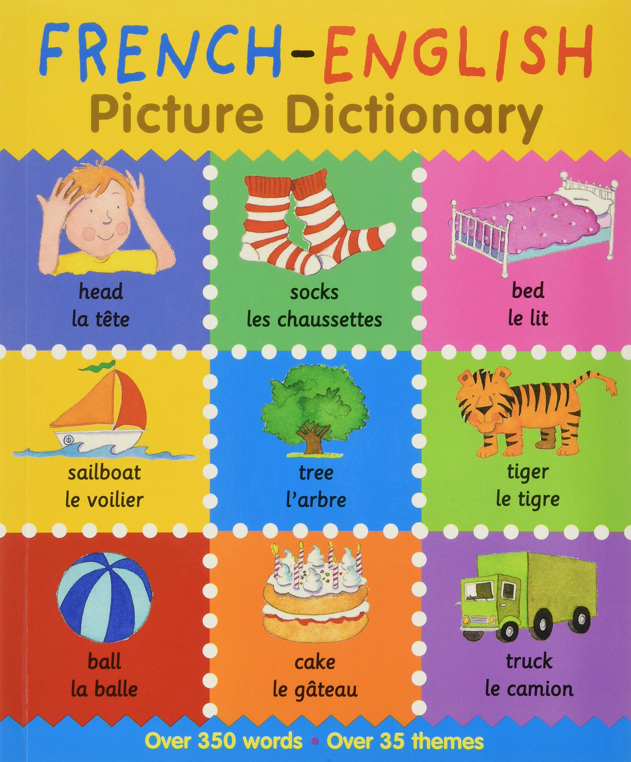 Sourcebooks Explore French-English Picture Dictionary for Kids - 350 Words with Pictures, Ideal for Toddlers 1-3, Homeschool Supplies
