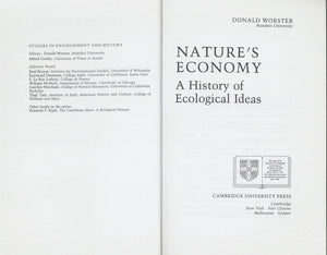 Nature's Economy: A History of Ecological Ideas (Studies in Environment and History),Used