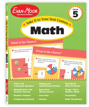 Evanmoor Common Core Math Centers, Grade 5 (Take It To Your Seat: Math Centers)