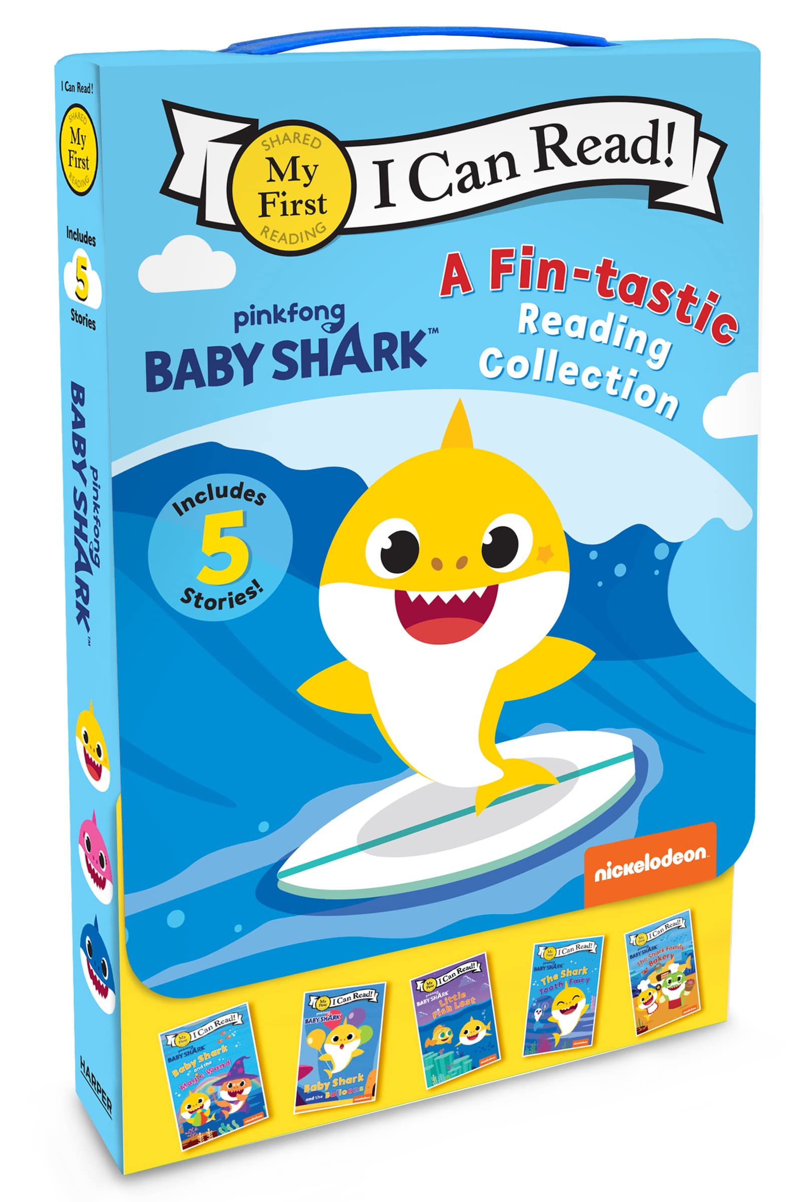 Baby Shark: A Fintastic Reading Collection 5Book Box Set: Baby Shark And The Balloons, Baby Shark And The Magic Wand, The Shar-new