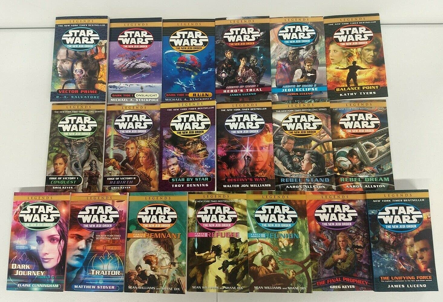 Star Wars New Jedi Order Complete Set 19 Books (New Jedi Order, 119)