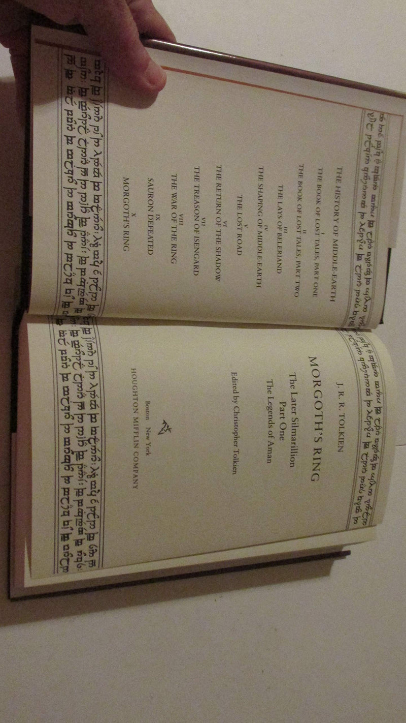 Morgoth'S Ring: The Later Silmarillion, Part 1, Vol. 1,New