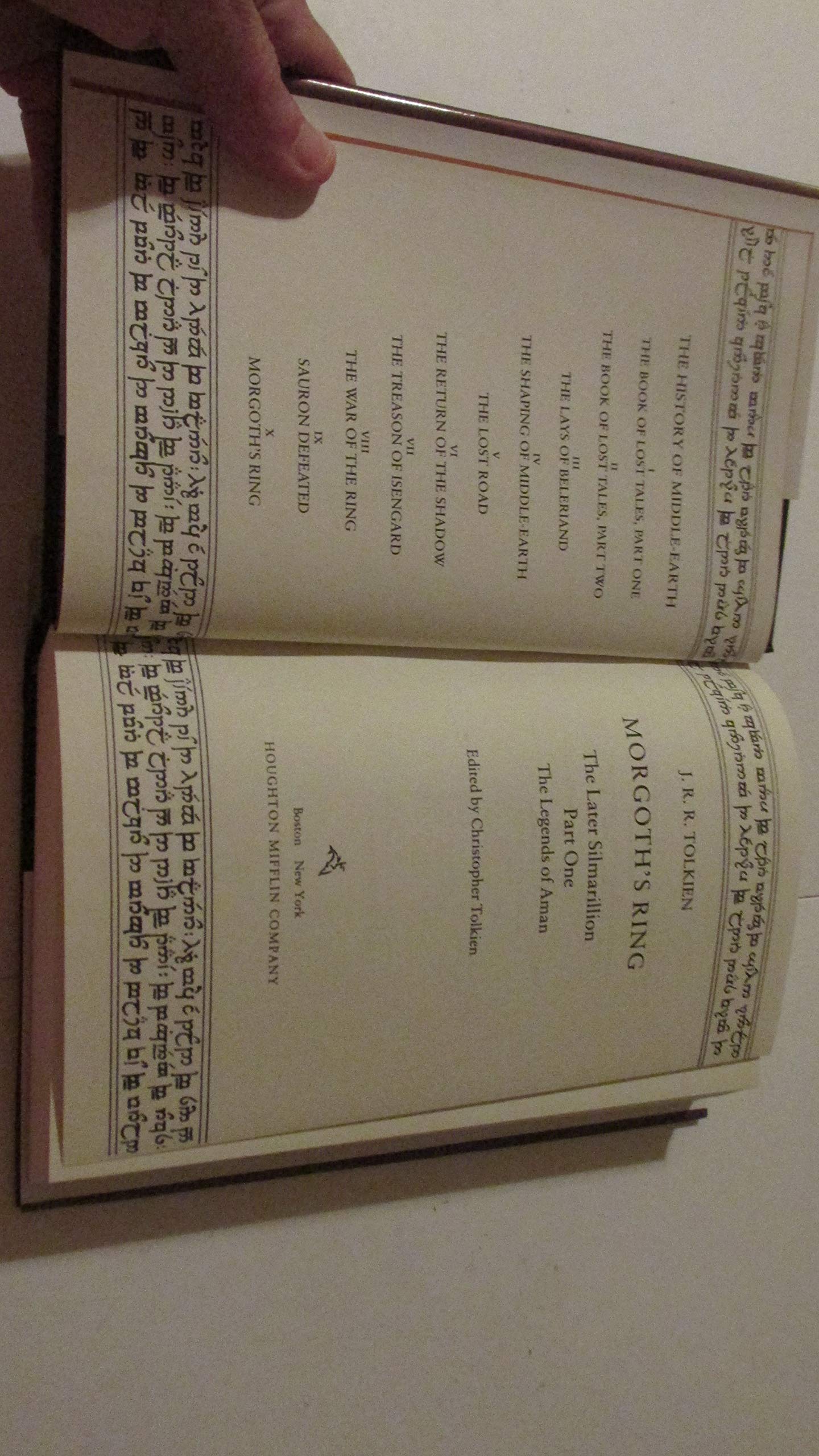 Morgoth'S Ring: The Later Silmarillion, Part 1, Vol. 1-new