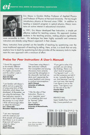 Peer Instruction: A User's Manual,New