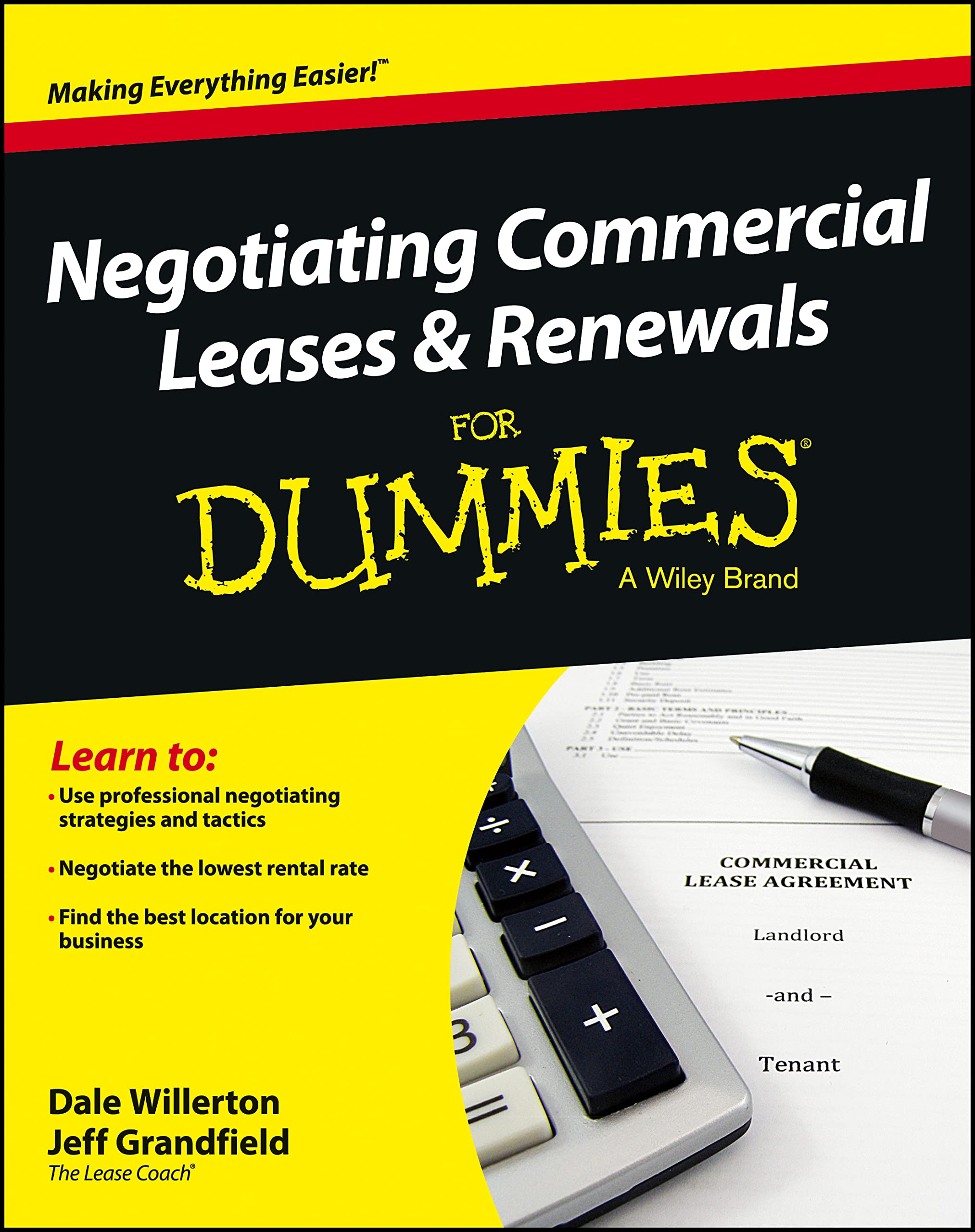 Negotiating Commercial Leases & Renewals For Dummies,Used