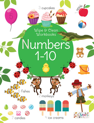 Numbers 1-10 - Wipe & Clean Workbook With Free Pen