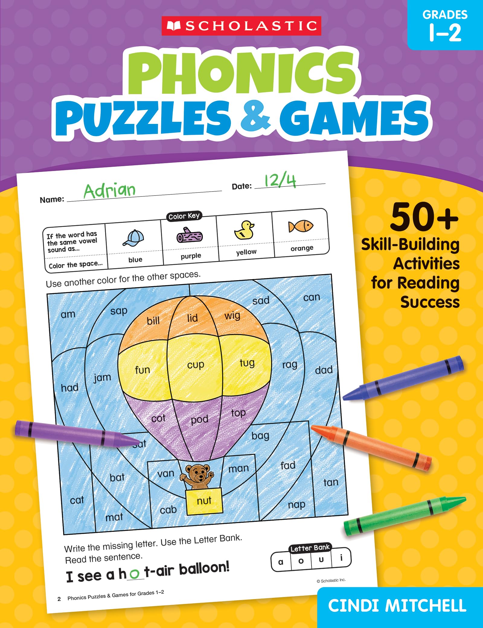 Phonics Puzzles & Games For Grades 12: 50+ Skillbuilding Activities For Reading Success,New