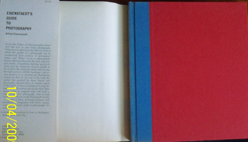 Eisenstaedt's Guide to Photography: A Studio Book,Used