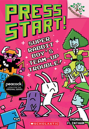 Super Rabbit Boy?S Teamup Trouble!: A Branches Book (Press Start! #10) (10)