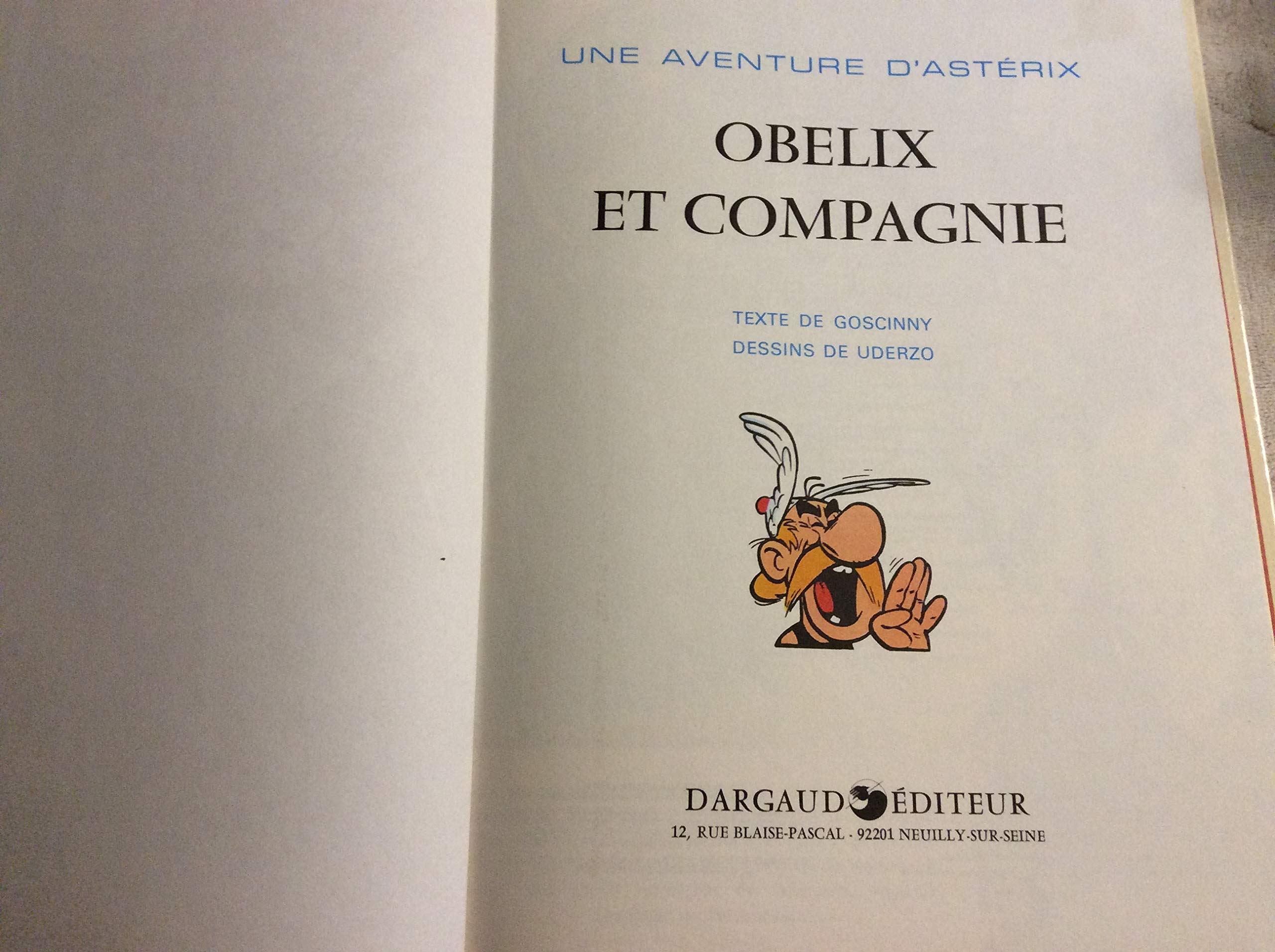 Obelix et Compagnie (Une Aventure d'Asterix) (French Edition),Used