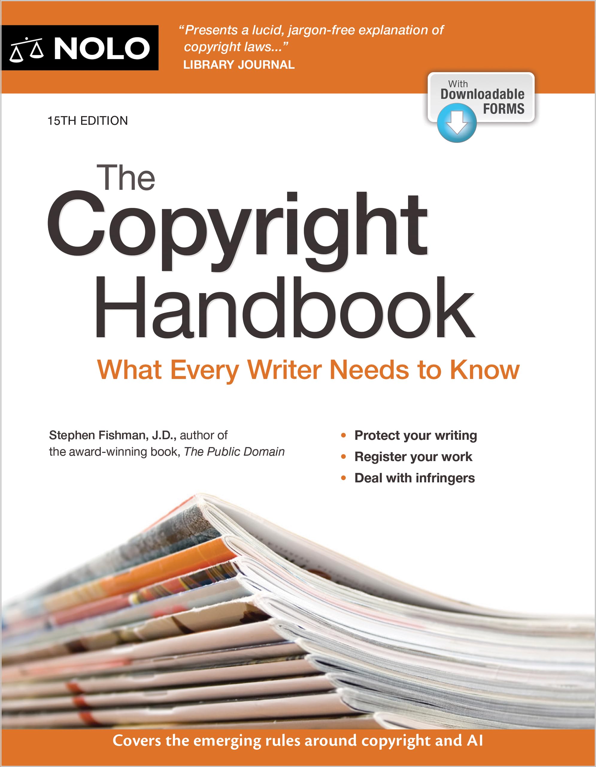 Copyright Handbook, The: What Every Writer Needs To Know,Used