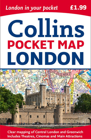 Collins Pocket Map London,Used