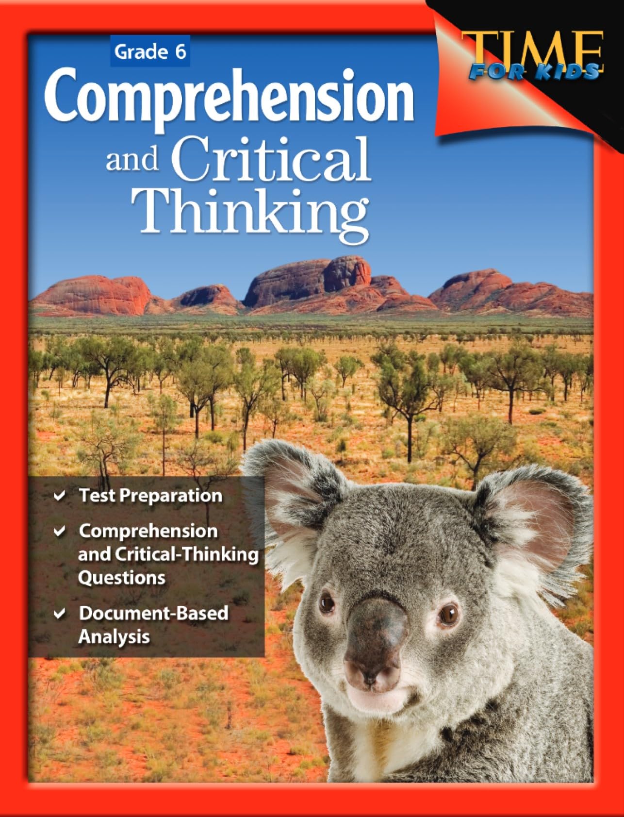 Comprehension and Critical Thinking 6th Grade  Sixth grade workbook with lessons to improve comprehension, critical thinking an,Used