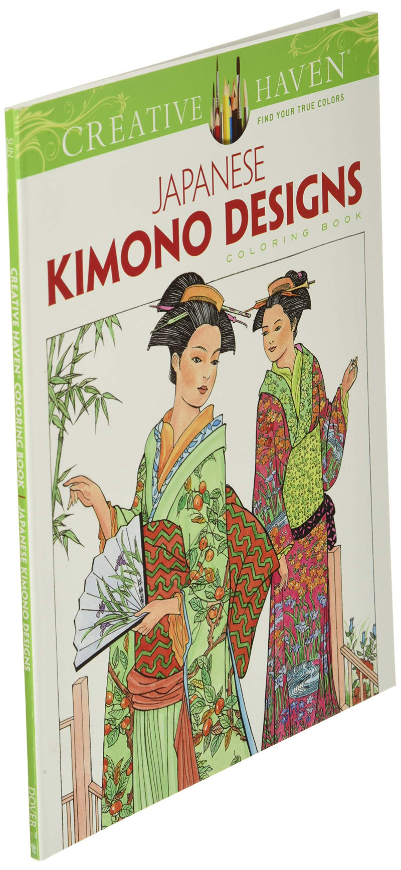 Creative Haven Japanese Kimono Designs Coloring Book: Relax & Unwind With 31 Stressrelieving Illustrations (Adult Coloring Book,Used