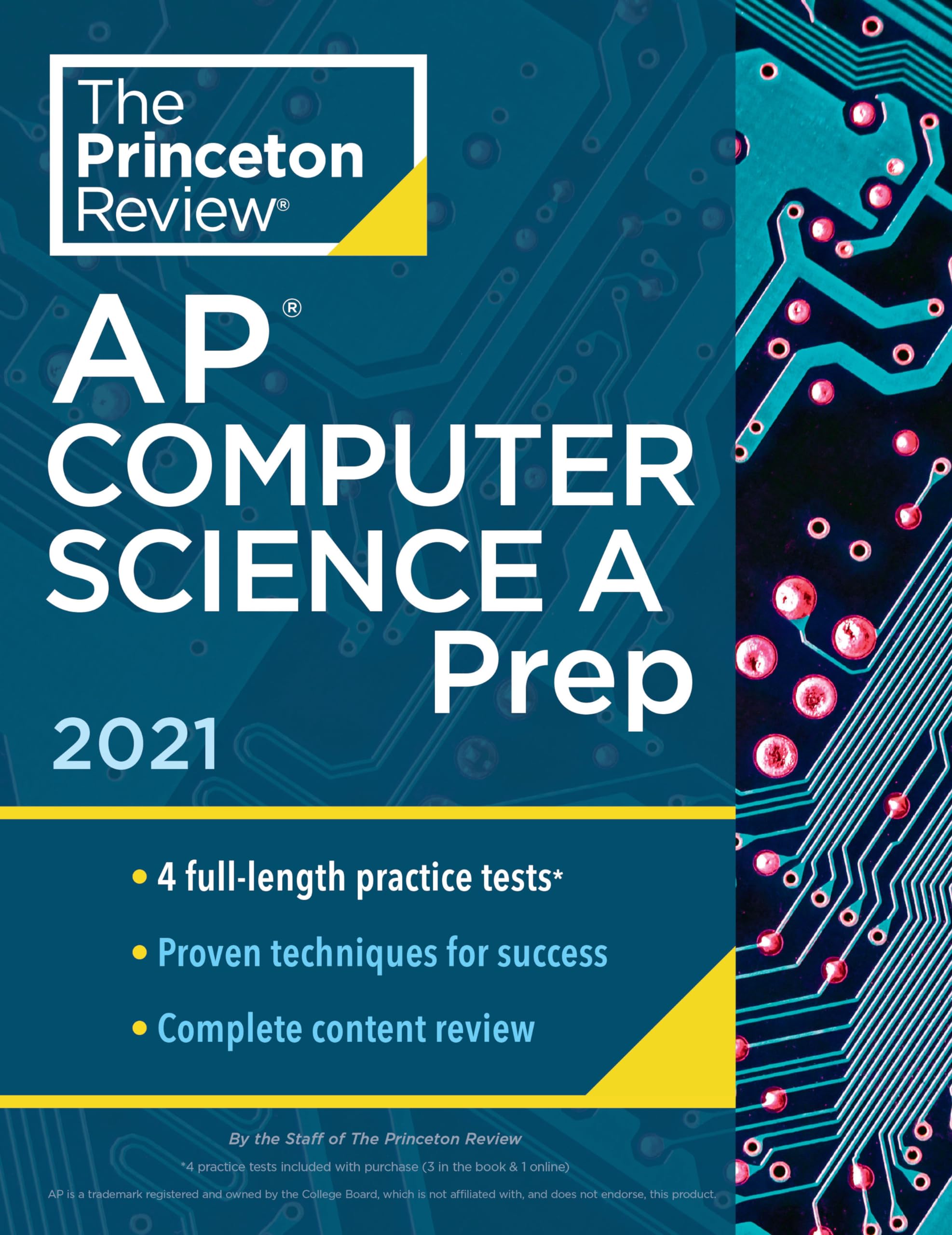 Princeton Review AP Computer Science A Prep, 2021: 4 Practice Tests + Complete Content Review + Strategies & Techniques (2021) (,Used