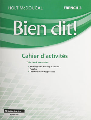 Bien Dit!: Cahier D'Activits Student Edition Level 3 (French Edition),New