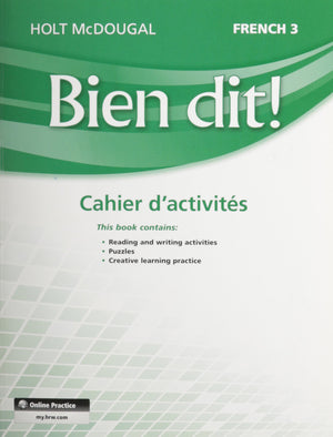 Bien Dit!: Cahier d'Activits Student Edition Level 3 (French Edition),Used