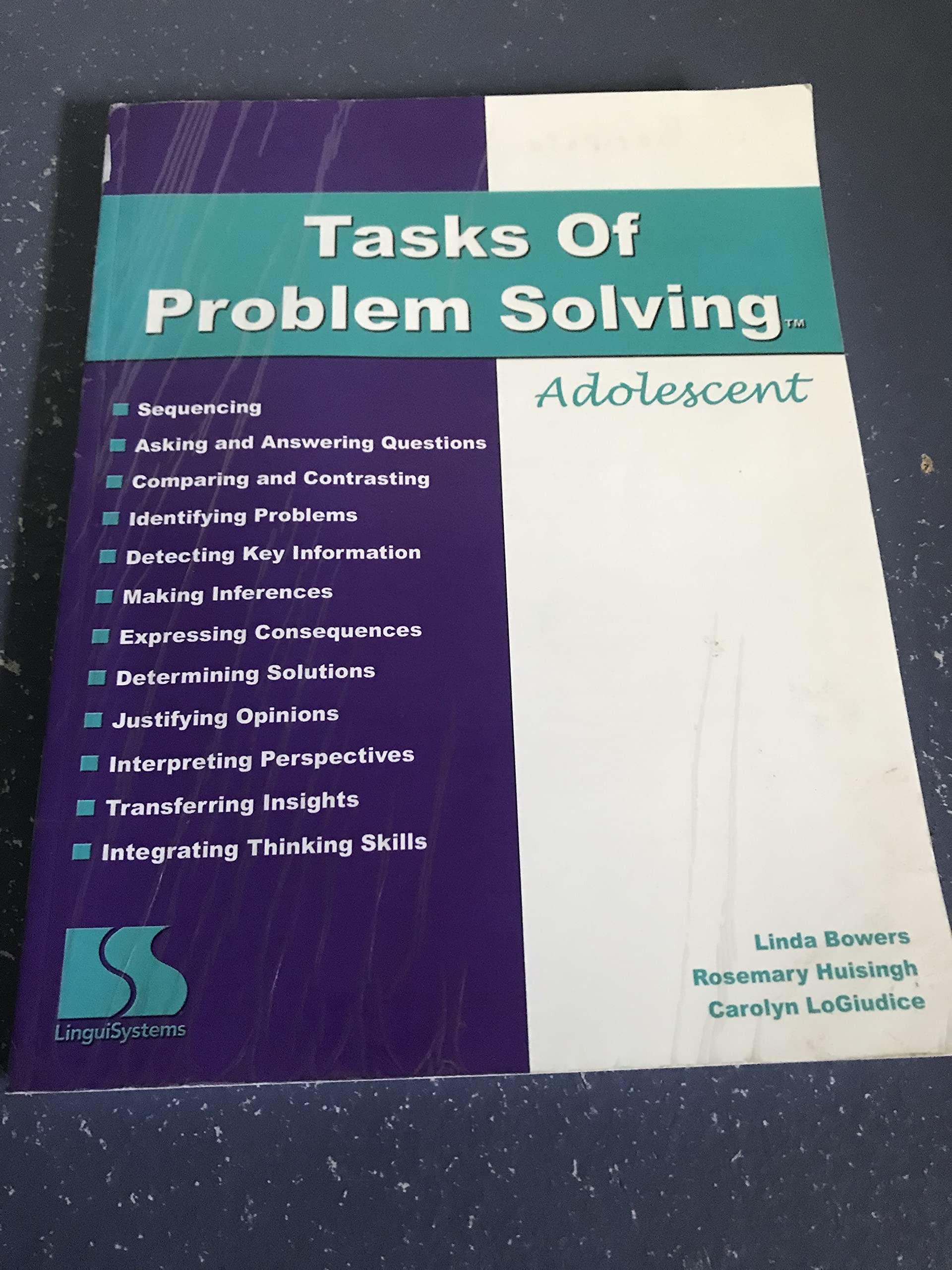 Tasks of Problem Solving: Adolescent,Used